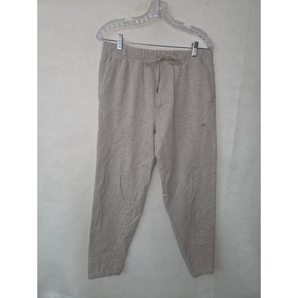 Mack Weldon Sunday Lounge Pants Mens Large Heather Oatmeal Beige Joggers